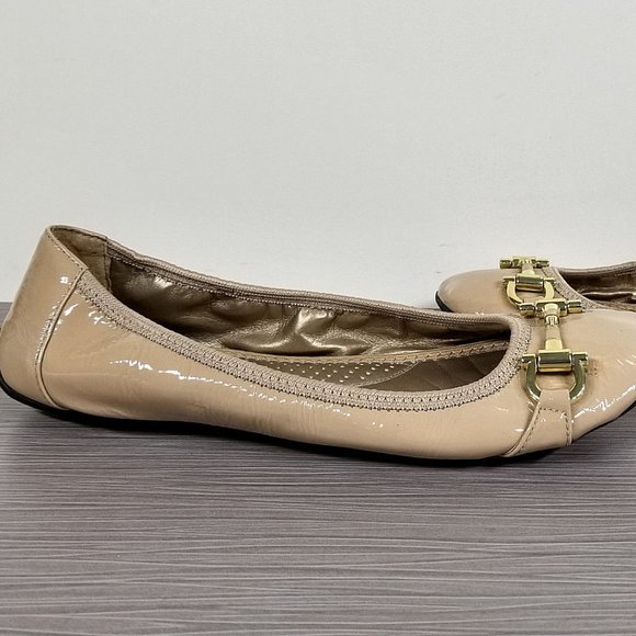 Me Too 'Legend 2.0' Ballet Flat, Driftwood Patent Leather, Womens Size 7.5 M - Picture 7 of 11